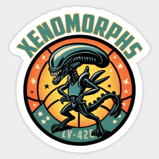 Xenomorphs B-Ball Sticker